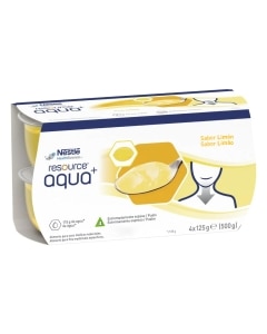 Resource&reg; Aqua+ Gelificada - Lim&oacute;n - Pack 4 tarrinas de 125g
