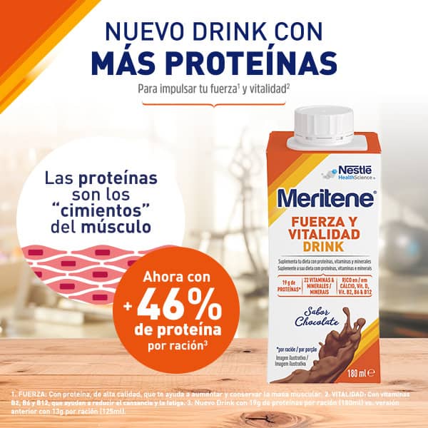 Bebida Fuerza y Vitalidad sabor chocolate de Meritene