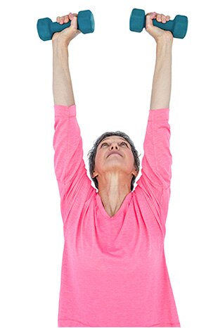 Mujer entrenando
