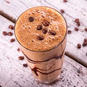 Bebida de mocha con productos de Meritene