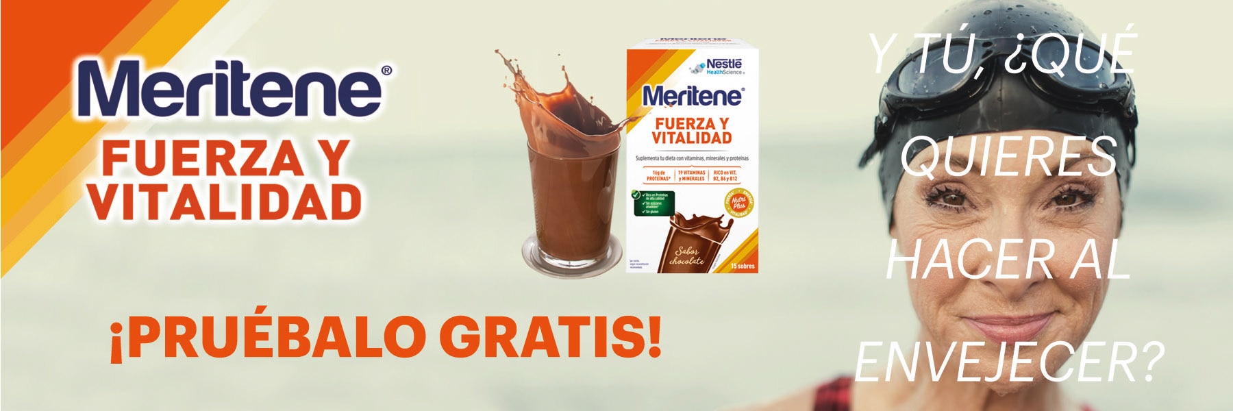 Meritene Fuerza y Vitalidad Batido de Chocolate 15 Sobres